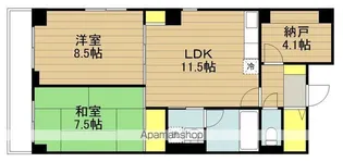 ブルームライフ戸田公園【2階】の間取り
