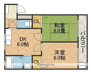 シャトーヨシダ【2階】の間取り