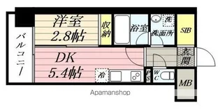 デュオフラッツ仙台木町通リネア【3階】の間取り