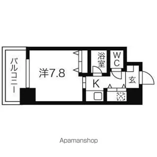 AXIS桜通内山【13階】の間取り