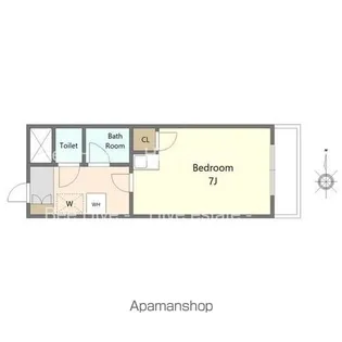 カームダウン喜多山【2階】の間取り