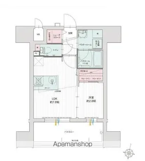 グランフォーレプライム千早【1303号室】の間取り