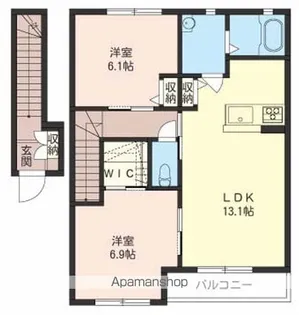 シャーフ・ベルクⅡ【2階】の間取り