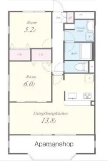 シャルマンフラットリヴァーⅠ【3階】の間取り