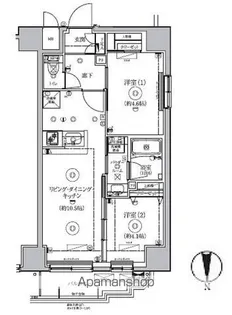 RELUXIA新御徒町【8階】の間取り
