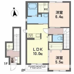 ジェミニ向中野弐番館【2階】の間取り