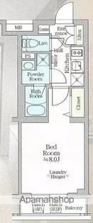 東京都新宿区西新宿8丁目【マンション】の間取り