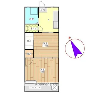 メゾンマツドA【205号室】の間取り