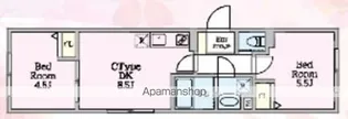 エルファーロ目黒Ⅲ【4階】の間取り
