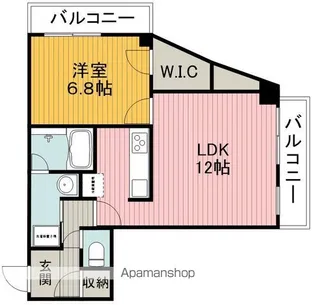ノーブル上野坂【3階】の間取り