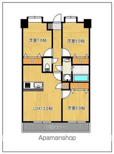 第33川崎ビル【405号室】の間取り