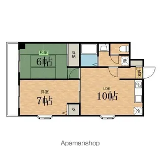 サニーガーデン【2階】の間取り
