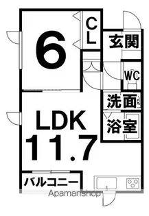 メゾンローヤル【B号室】の間取り