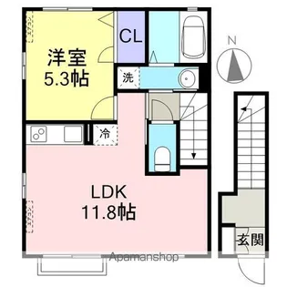 ラ・レコルト【2階】の間取り