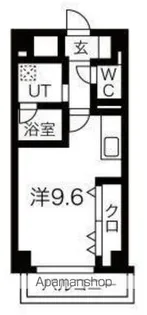 グリューネ白山【6階】の間取り