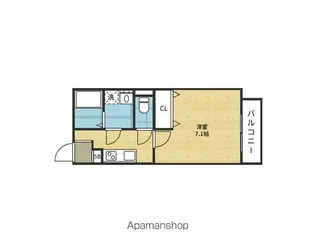INOVE吉松【201号室】の間取り