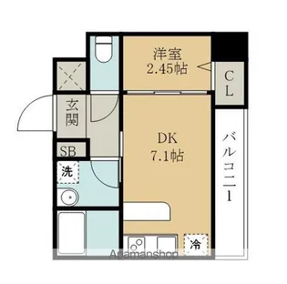 プライム上杉【6階】の間取り