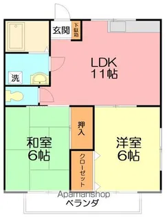 ライフ湘南【2階】の間取り