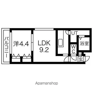 グラシオン【401号室】の間取り