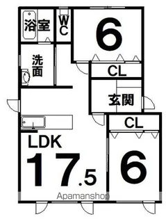 エルアンドシェリー【1階】の間取り