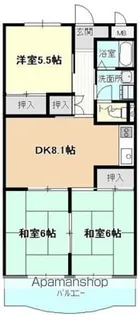 グランドハイツカトレア【3階】の間取り
