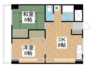 マルヨシ第五ビル【602号室】の間取り
