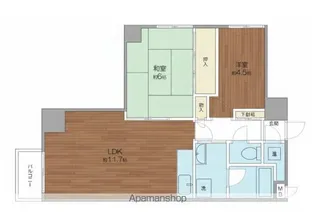コープ野村万代【14階】の間取り
