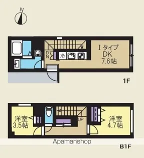 CREAL新高円寺【1階】の間取り
