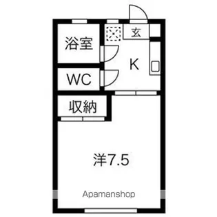 パレルSAITO【105号室】の間取り