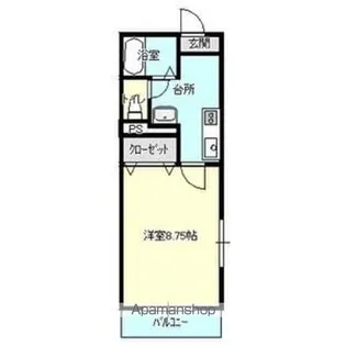 サンリヴィエラ【105号室】の間取り