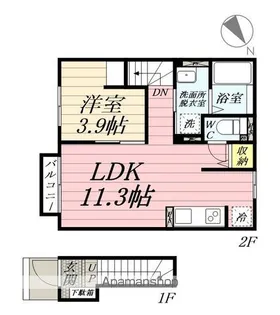 トレゾール土樋【2階】の間取り
