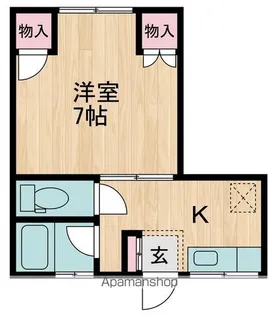 コーポロビニエ【12号室】の間取り