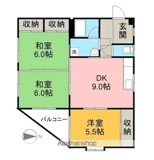 エナール高須【3階】の間取り