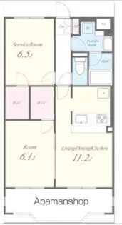 シャルマンフラットリヴァーⅠ【1階】の間取り