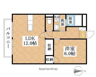 サンクレスト文津A【102号室】の間取り