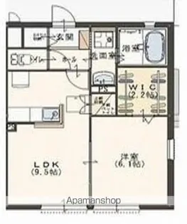 ツインフィールド【2階】の間取り