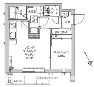 カーサグランデ本八幡【3階】の間取り