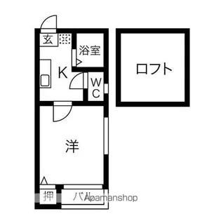 1Kの間取り画像