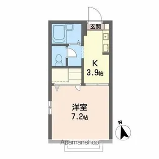 グリーンハイツ・エス【2階】の間取り