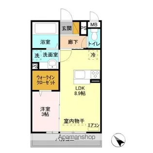 コリーヌオッツ【2階】の間取り