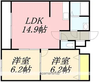メモリーベル【102号室】の間取り