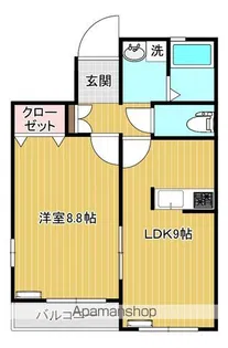 グランレーヴA【101号室】の間取り