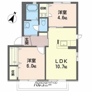 フェニックスC【1階】の間取り