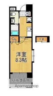 サンロージュ箱崎駅前【701号室】の間取り