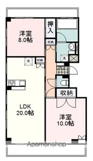 アネシス’99【401号室】の間取り