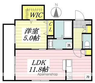 メゾン・ド・ロン【1階】の間取り
