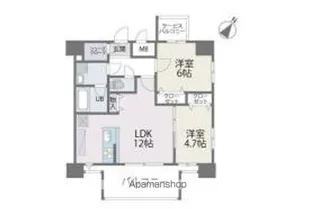 MODERN PALAZZO博多デュオグランデWEST【11階】の間取り