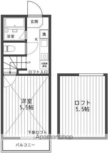 セレーノ横浜【1階】の間取り