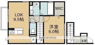 ラ・シェモア【2階】の間取り