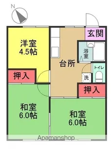かもめハイツ【103号室】の間取り